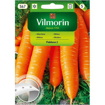 Marchew Flakkese 2 - Flacoro 7m, późna   - warzywa na taśmie Vilmorin - 1