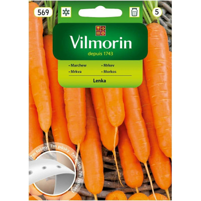 Marchew Lenka 7m, średnio późna -        warzywa na taśmie Vilmorin - 1