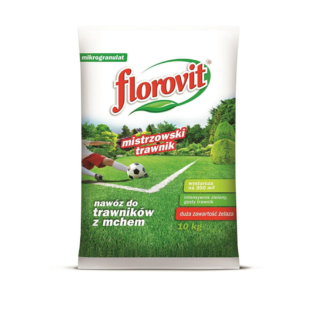 Nawóz Florovit do traw z żelazem 10kg,   "mistrzowski trawnik" - 1
