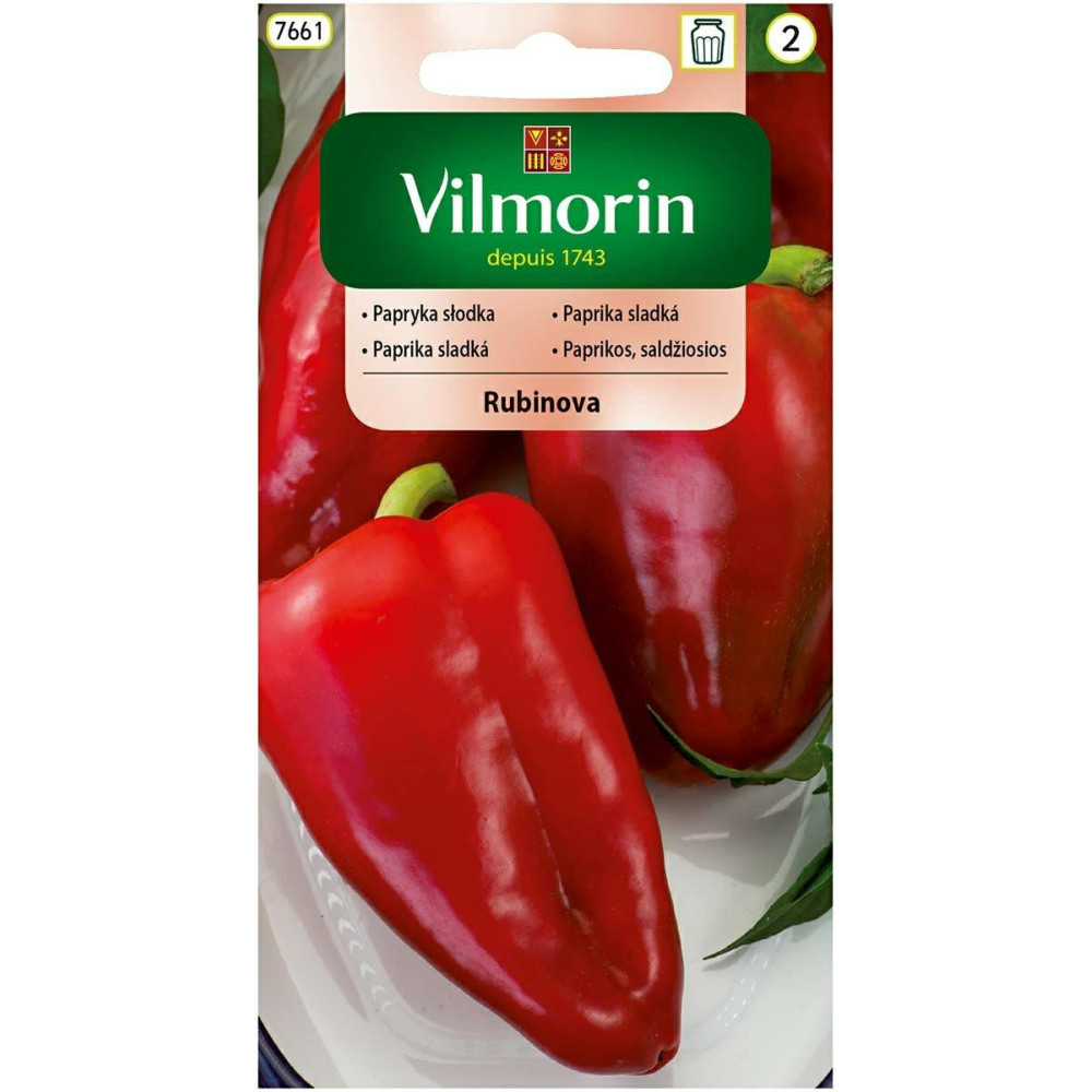 Papryka słodka Rubinova 0,5g Vilmorin - 1