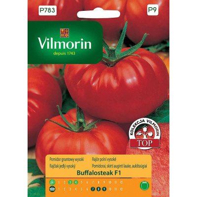 Pomidor gruntowy i pod osłony            Buffalosteak F1 10z/wysoki, "Bawole Serce" Vilmorin Premium - 1