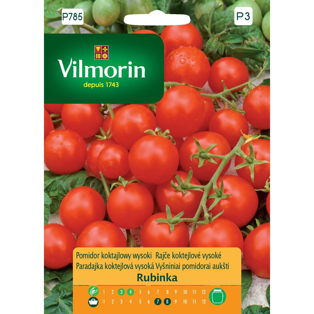 Pomidor gruntowy i pod osłony Rubinka    0,4g/wysoki, koktajlowy Vilmorin Premium - 1