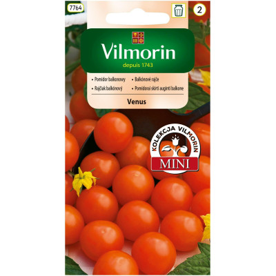 Pomidor gruntowy karłowy Venus 0,3g  /   koktajlowy, balkonowy Vilmorin - 1