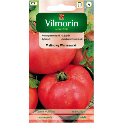 Pomidor gruntowy wysoki Malinowy         Warszawski 0,5g Vilmorin - 1