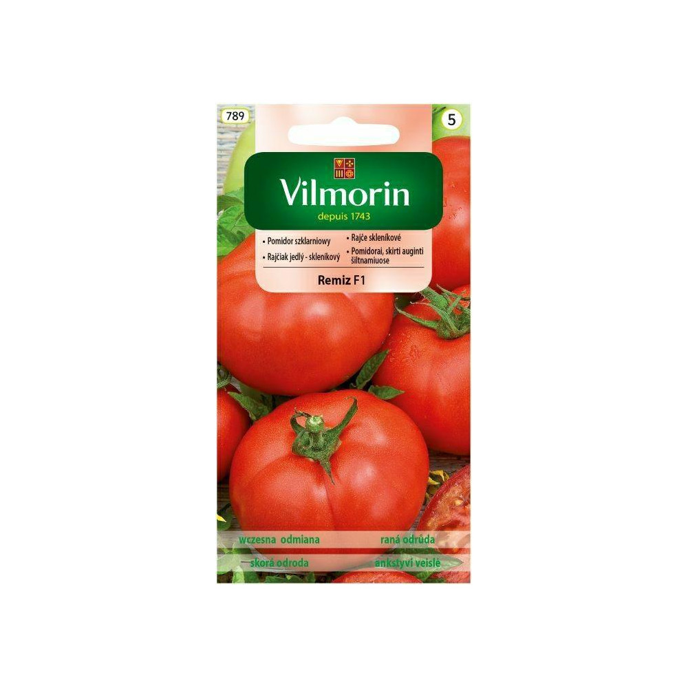 Pomidor szklarniowy średnio wysoki Remiz F1 0,2g Vilmorin - 1
