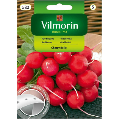 Rzodkiewka Cherry Belle 7m - warzywa na  taśmie Vilmorin - 1