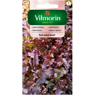 Sałata liściowa Red Salad Bowl 1g        Vilmorin - 1