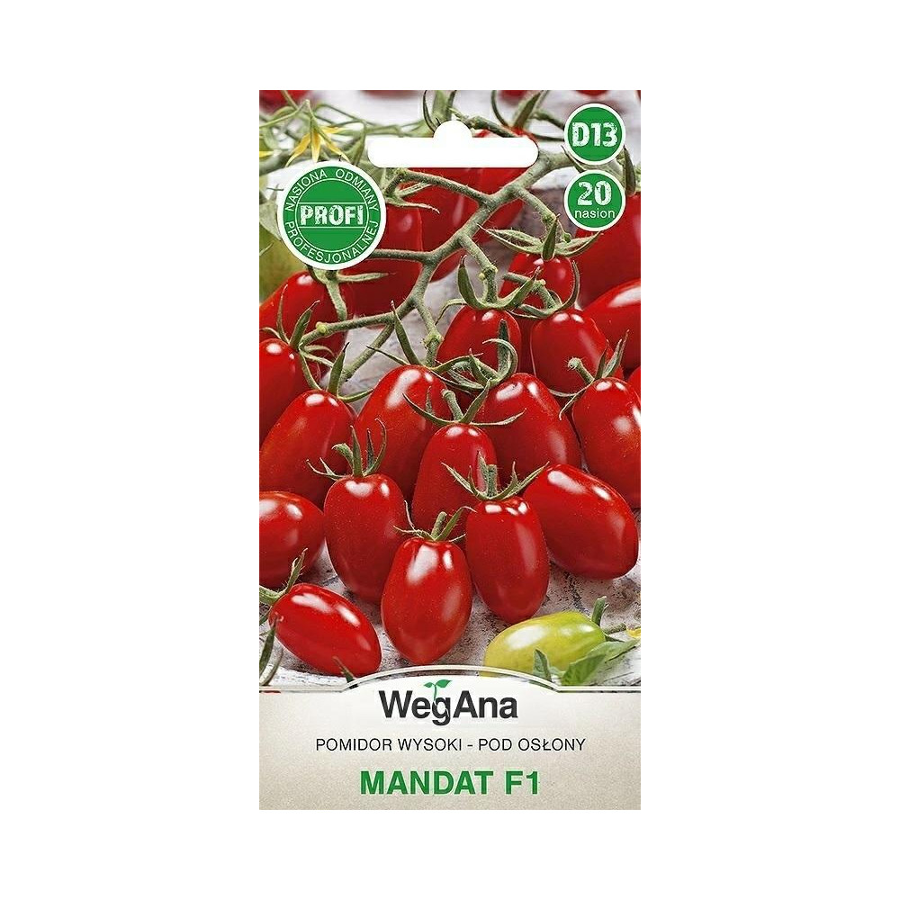 Pomidor - wysoki szklarniowy Mandat F1   20 nasion WegAna - 1