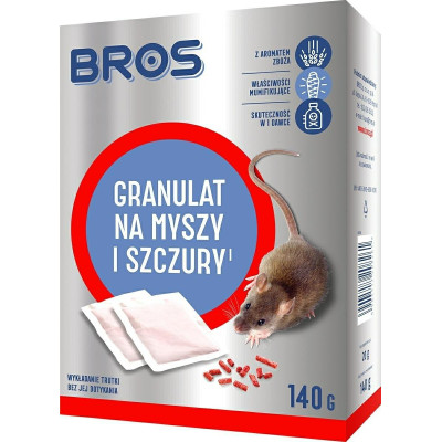 Bros Granulat na myszy i szczury 140g - 1