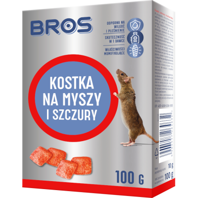 Bros Kostka na myszy i szczury 100g - 1