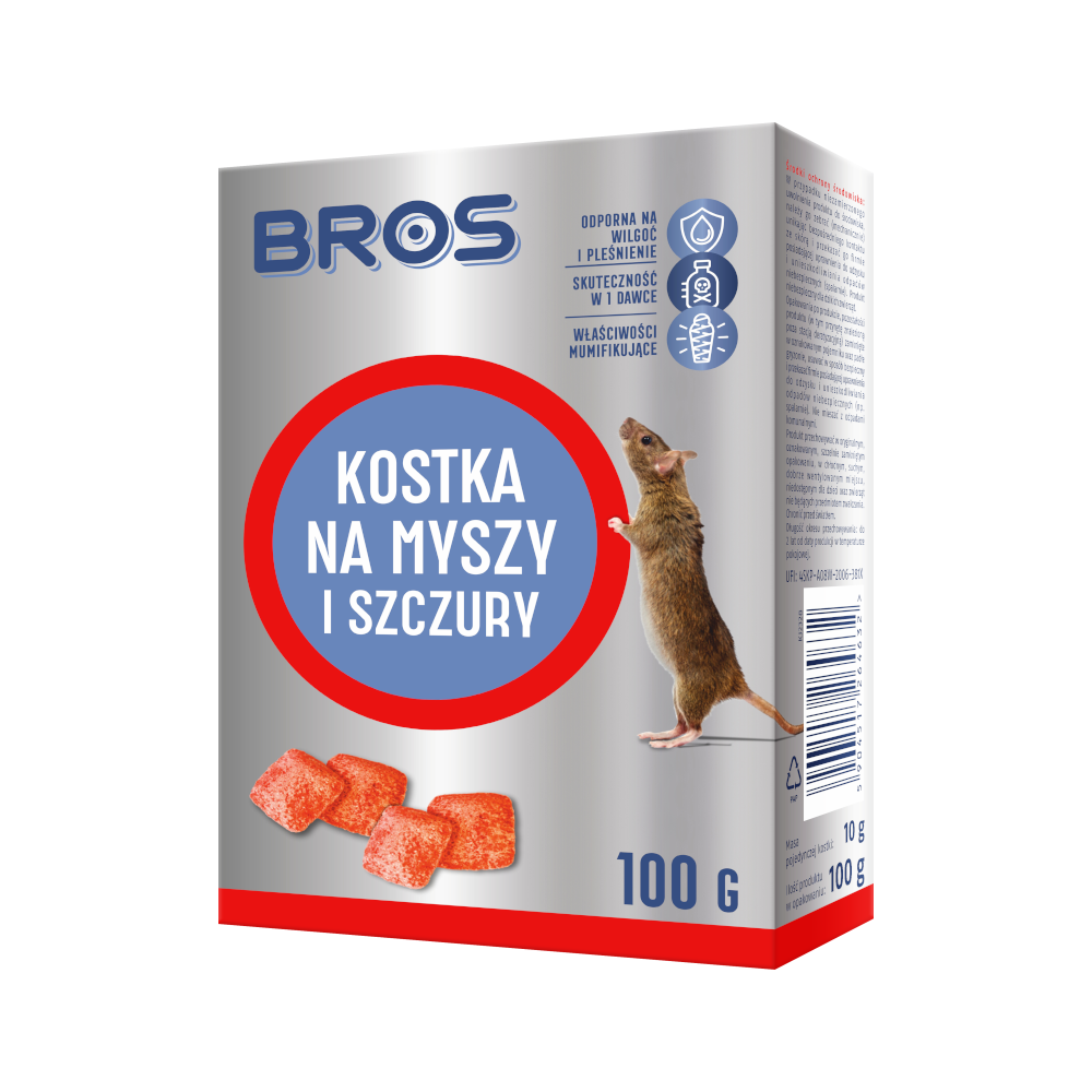 Bros Kostka na myszy i szczury 100g - 1