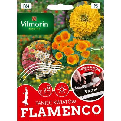 Kwiaty-na taśmie "Flamenco" 3*2m*        Vilmorin Premium - 1