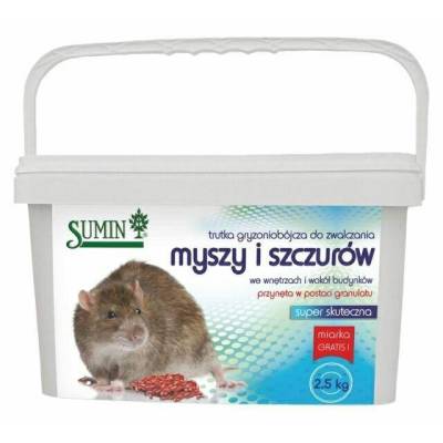 .Trutka granulowana na myszy i szczury   2,5kg Sumin - 1