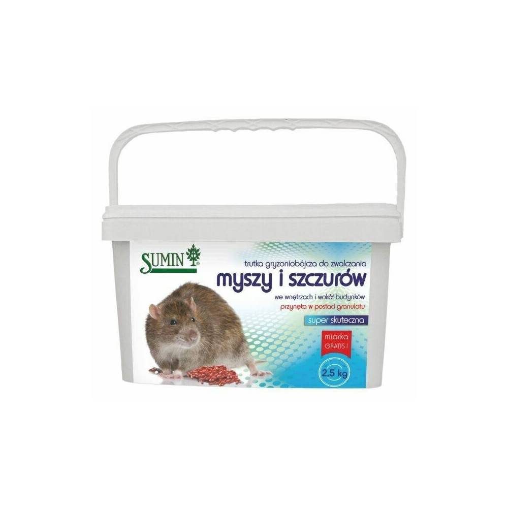 .Trutka granulowana na myszy i szczury   2,5kg Sumin - 1