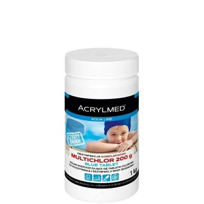 Multichlor Blue tabletki 200g / 1kg      dezynfekcja wody Acrylmed - 1