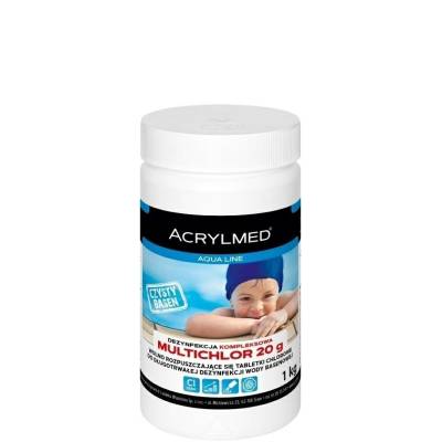 Multichlor tabletki 20g / 1kg            dezynfekcja wody Acrylmed - 1