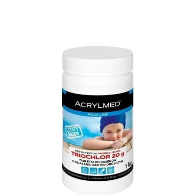Triochlor tabletki 20g / 1kg dezynfekcja wody Acrylmed - 1