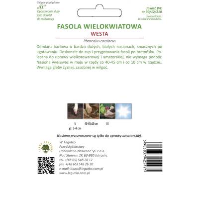 Fasola na suche nasiona - Westa 40g      Legutko - 2
