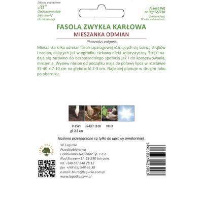 Fasola szparagowa - mieszanka odmian 40g Legutko - 2
