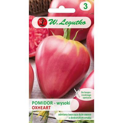 Pomidor gruntowy wysoki - Oxheart 0,20g  Legutko - 1