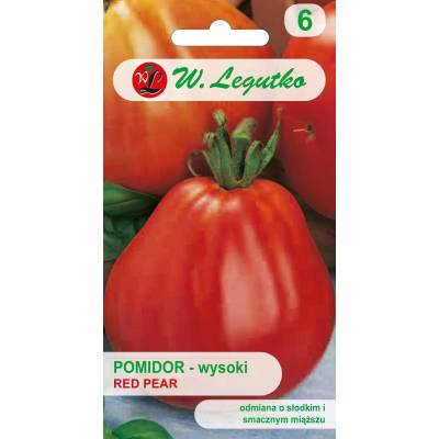 Pomidor gruntowy wysoki - Red Pear 0,5g  Legutko - 1