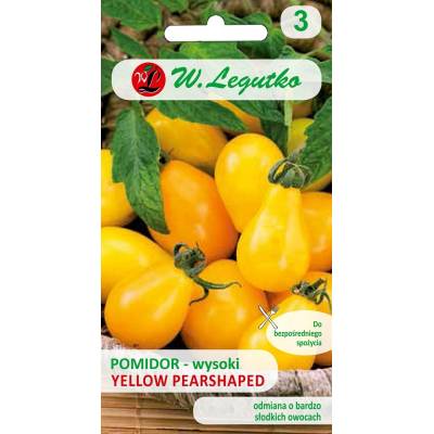Pomidor gruntowy wysoki - Yellow         Pearshaped 0,2g Legutko - 1