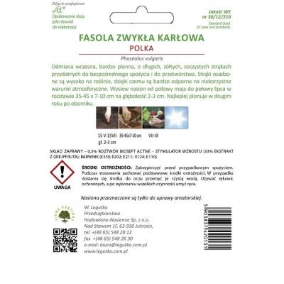 Fasola szparagowa karłowa - Polka 30g -  (nasiona zaprawiane) - 2