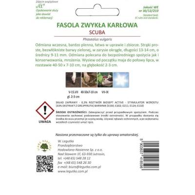 Fasola szparagowa karłowa - Scuba 30g -  (nasiona zaprawiane) - 2