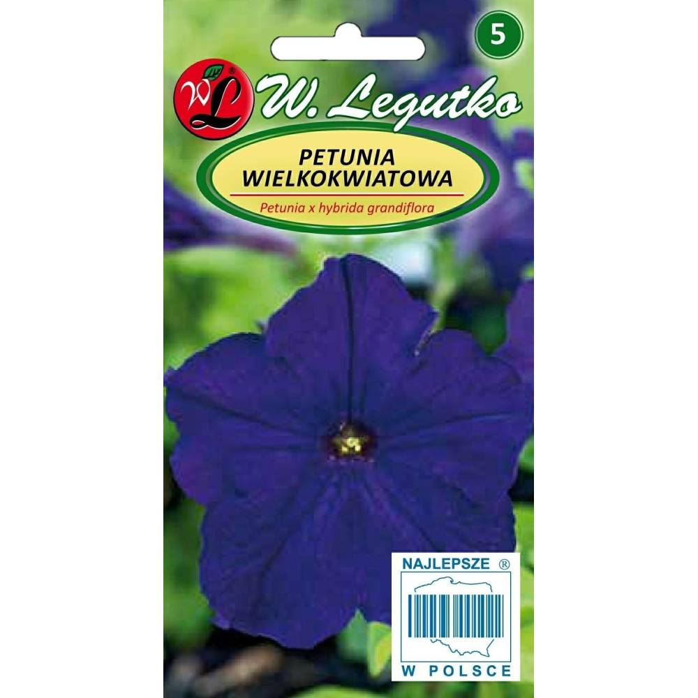 Petunia ogrodowa granatowo-niebieska     0,01g Legutko - 1