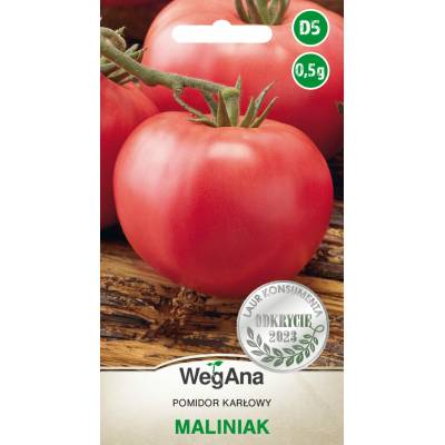 Pomidor - karłowy Sztywnołodygowy        Maliniak 0,5g - WegAna - 1