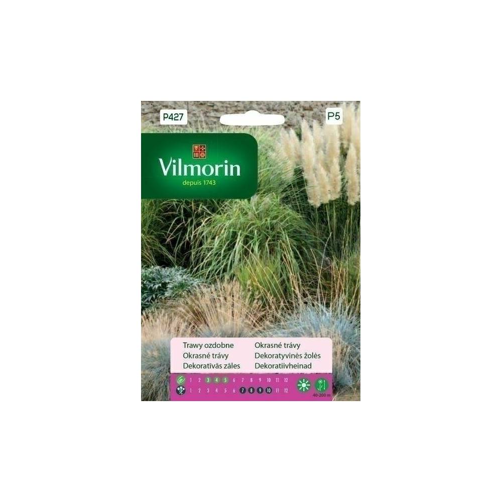 Trawy ozdobne wieloletnie mix 5g         Vilmorin Premium - 1